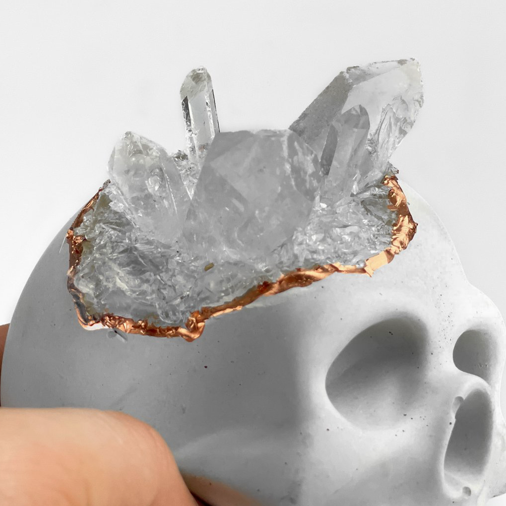 Raw Clear Quartz Skull