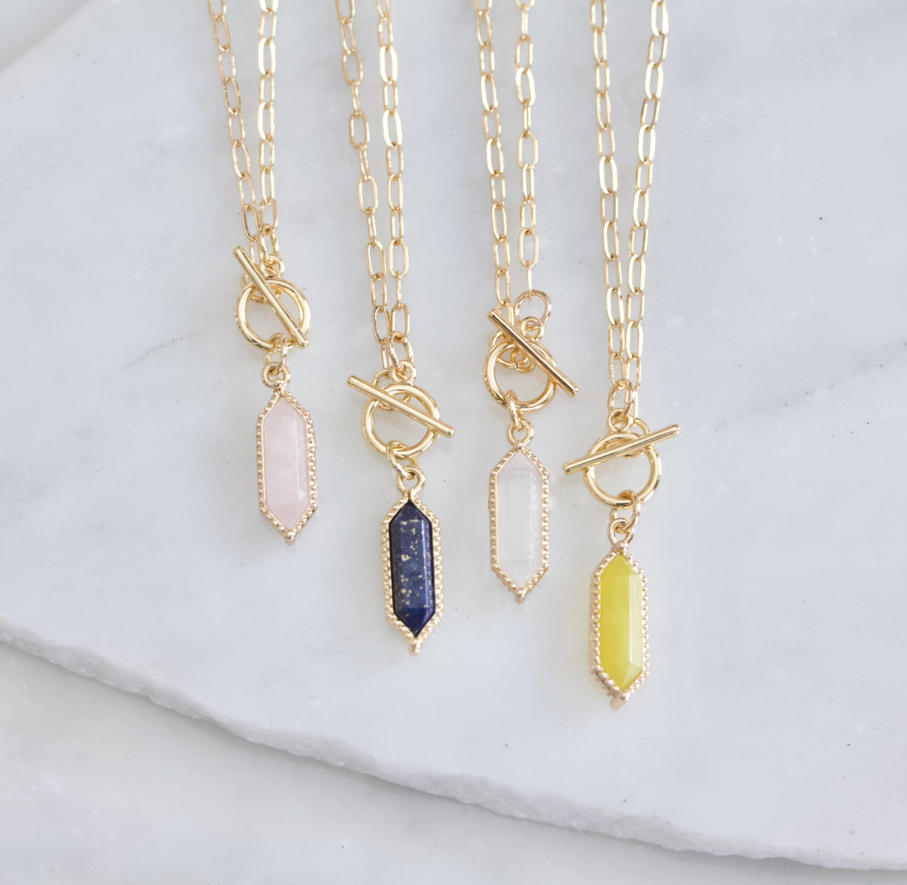 Lapis Lazuli Toggle Necklace