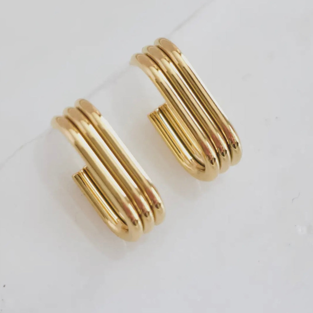 Gold Huggie Earring