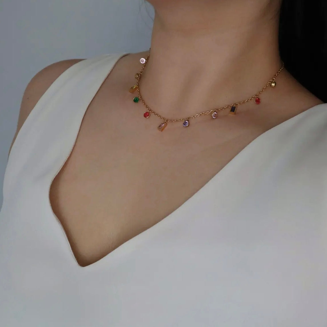 Multi - Gemstone Necklace