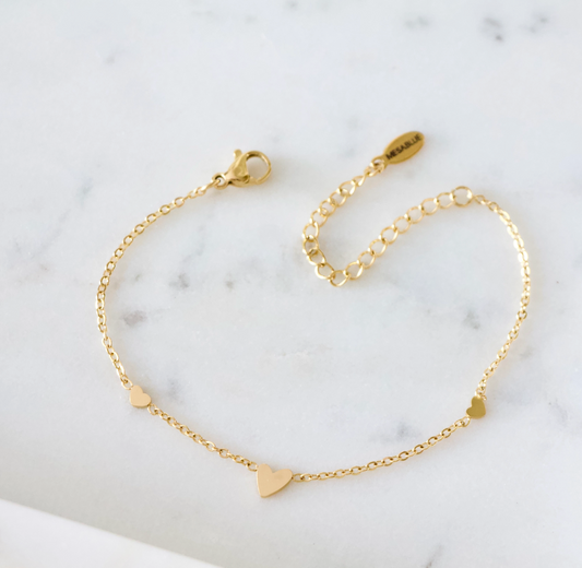 Triple Heart Bracelet