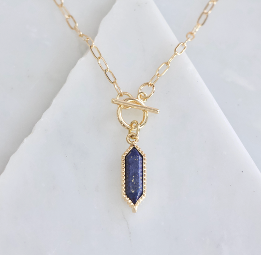 Lapis Lazuli Toggle Necklace