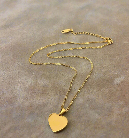 Heart Evil Eye Necklace