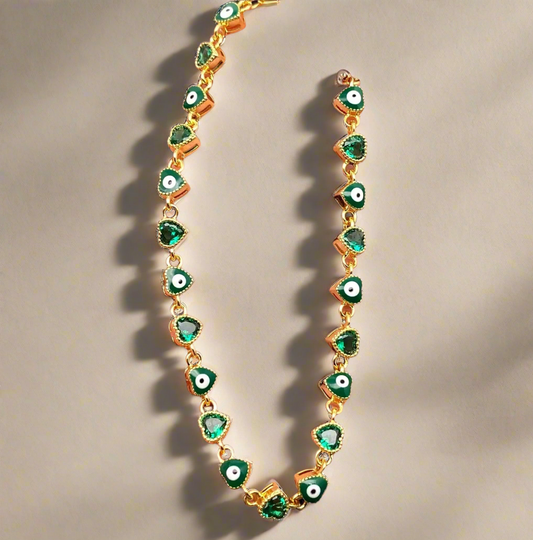 Green Evil eye Bracelet