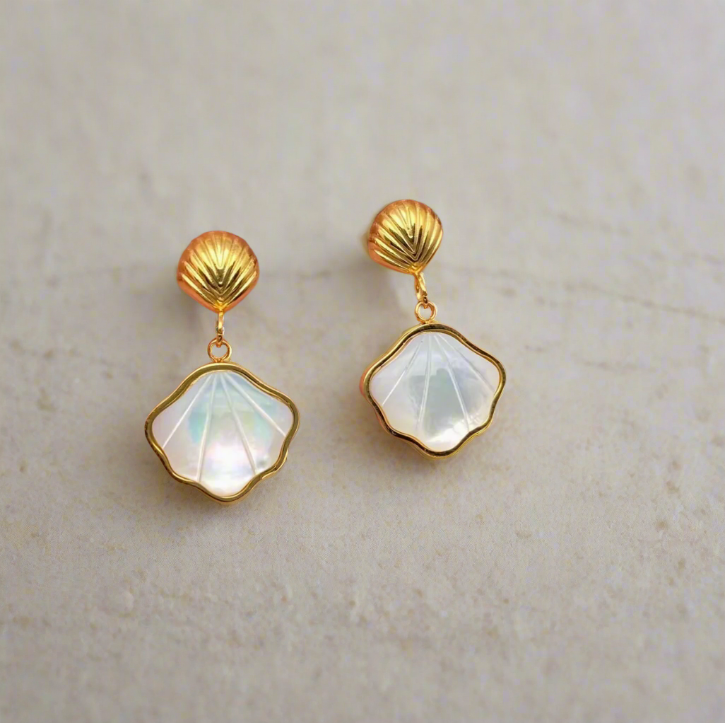 Lunar Shell Earrings