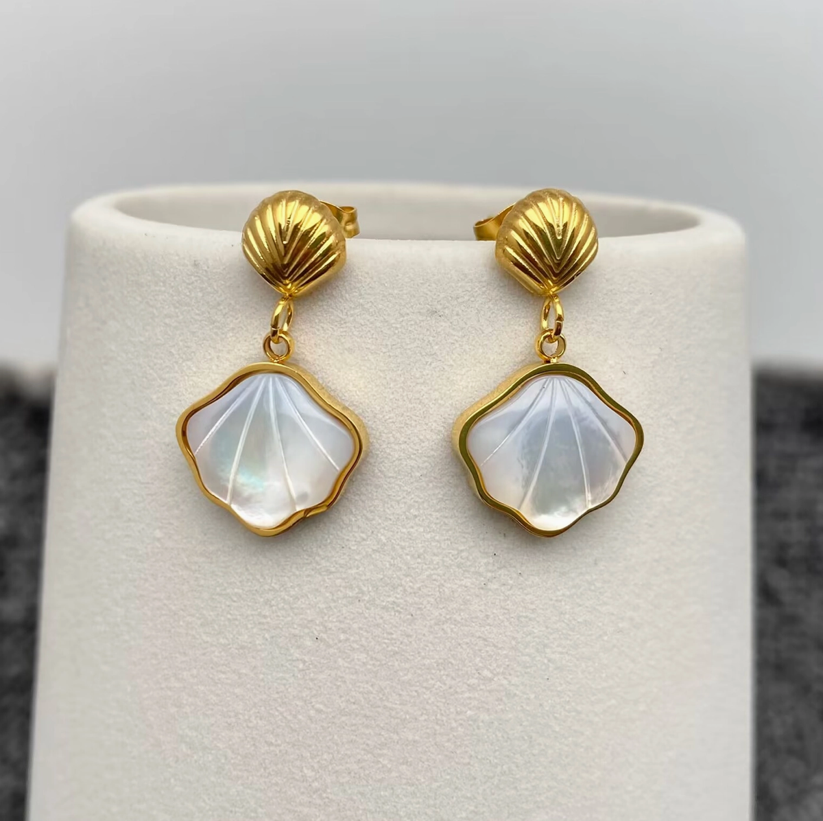 Lunar Shell Earrings