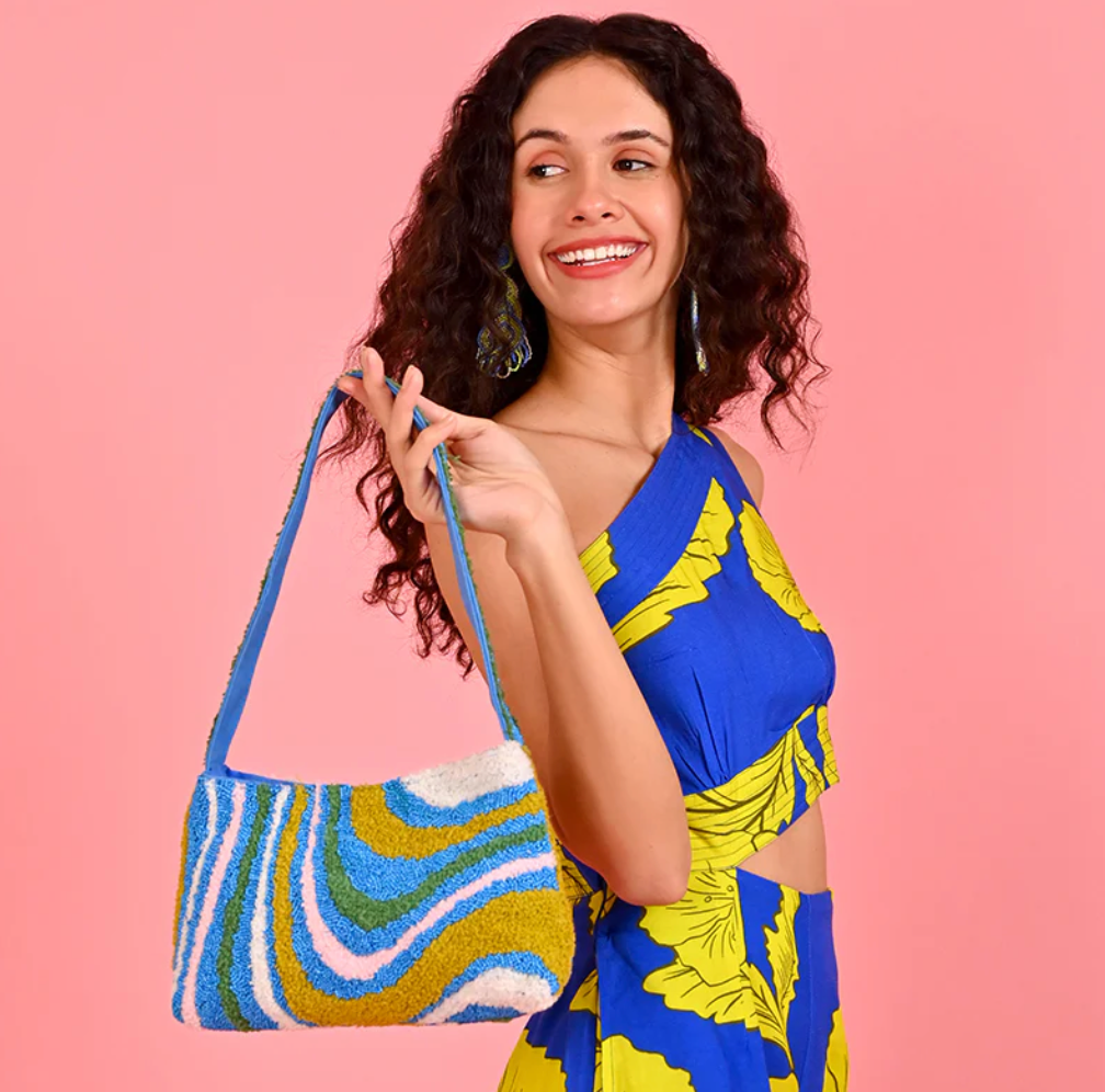 Ocean Wave Shoulder Bag