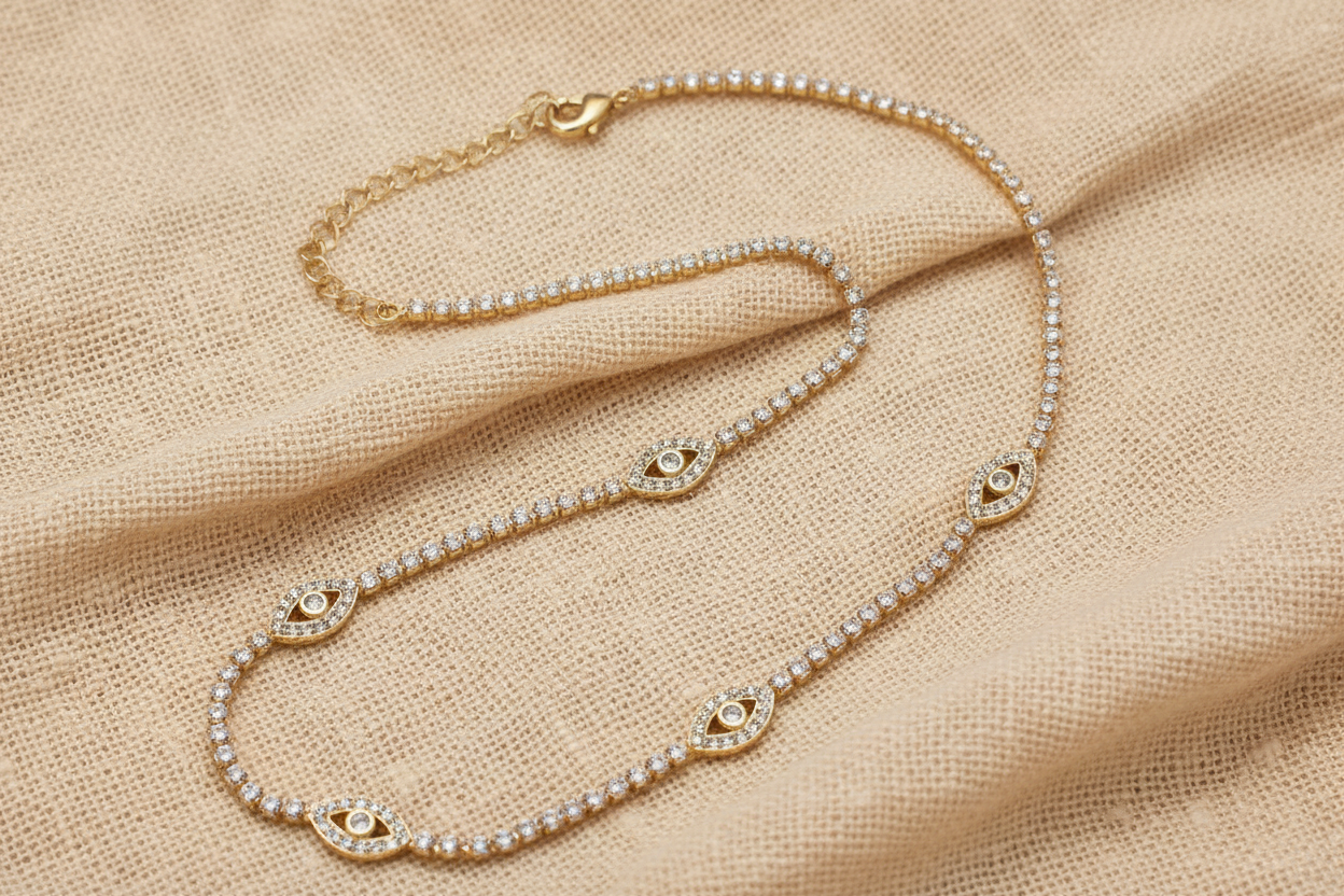 Evil Eye Tennis Chocker