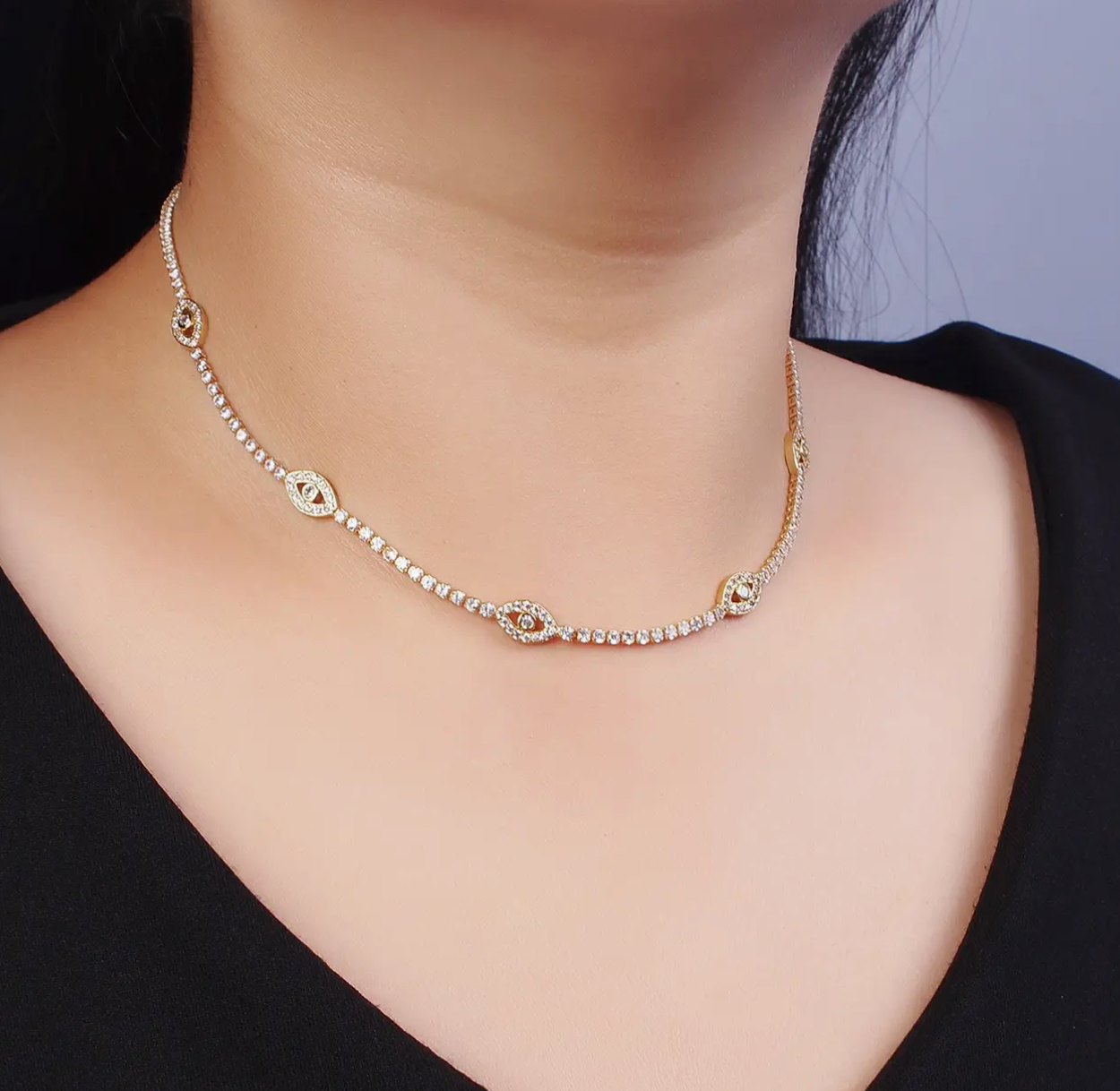 Evil Eye Tennis Chocker