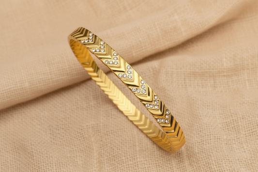 Chevron Sparkle Bangle