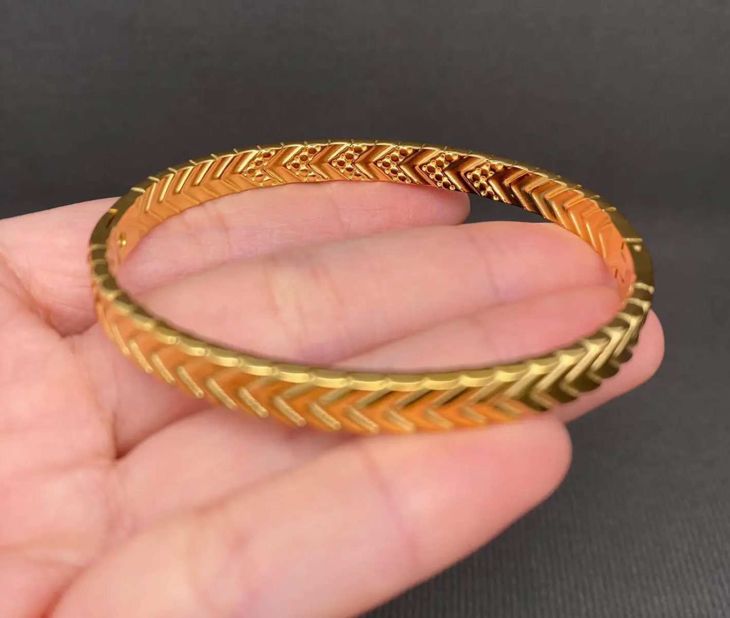 Chevron Sparkle Bangle