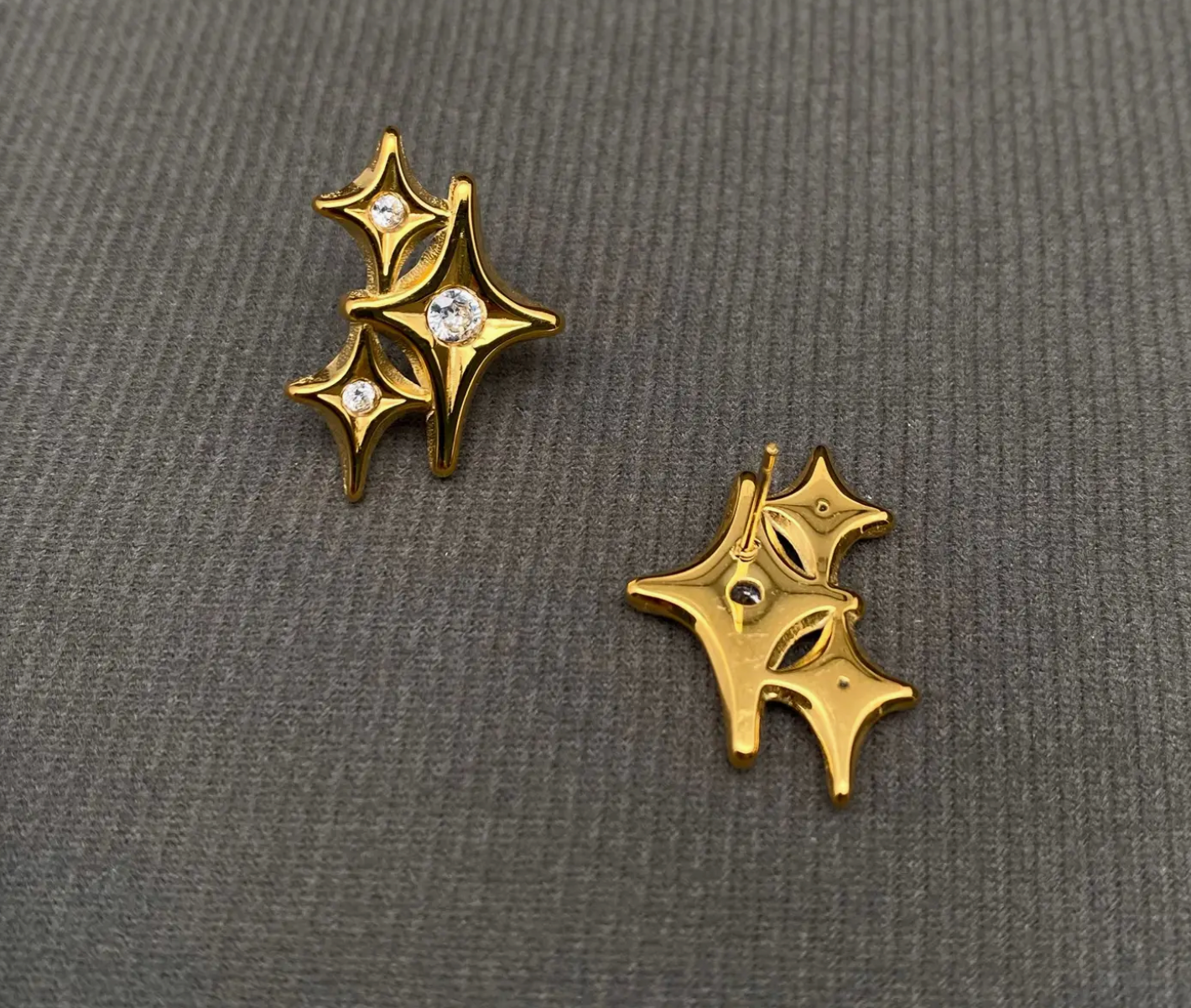 Triple Sparkle Studs