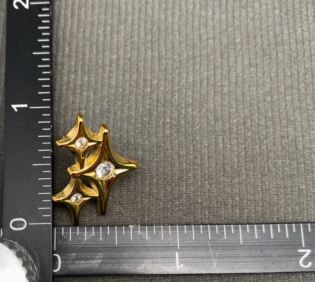 Triple Sparkle Studs