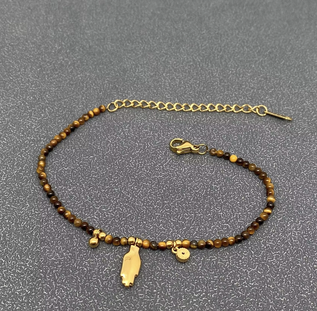 Gemstone Hamsa Bracelet