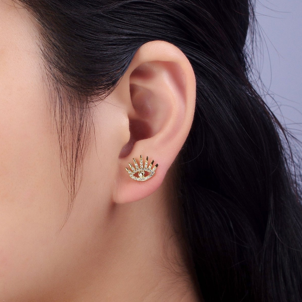 Evil Eye Stud Earrings