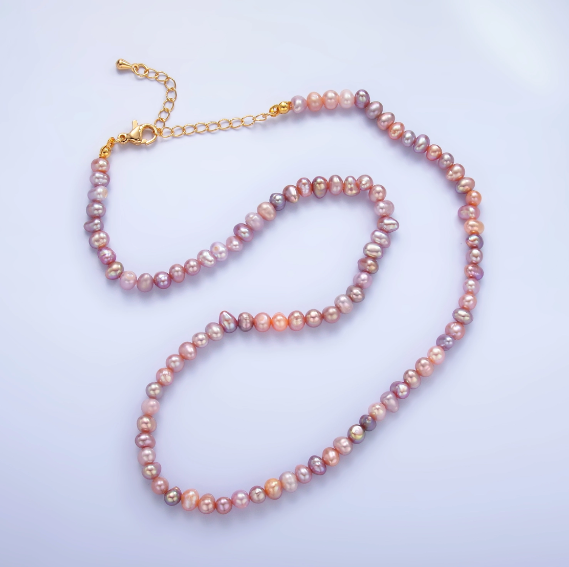 Purple Mother Of Pearl Necklace