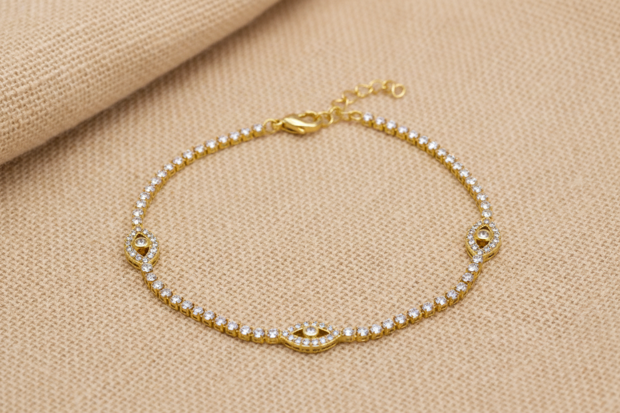 Evil Eye Tennis Bracelet
