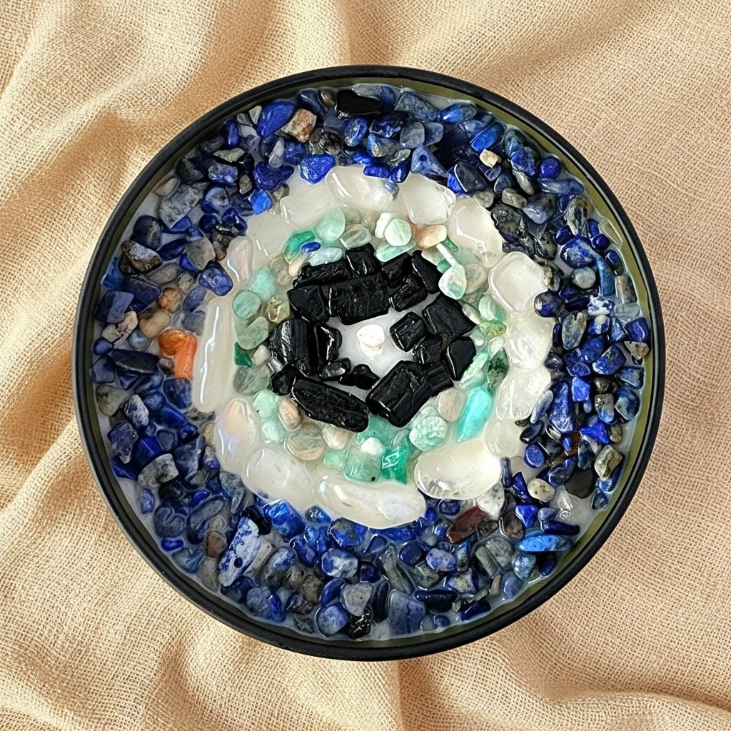 Protected 8oz Crystal Candle