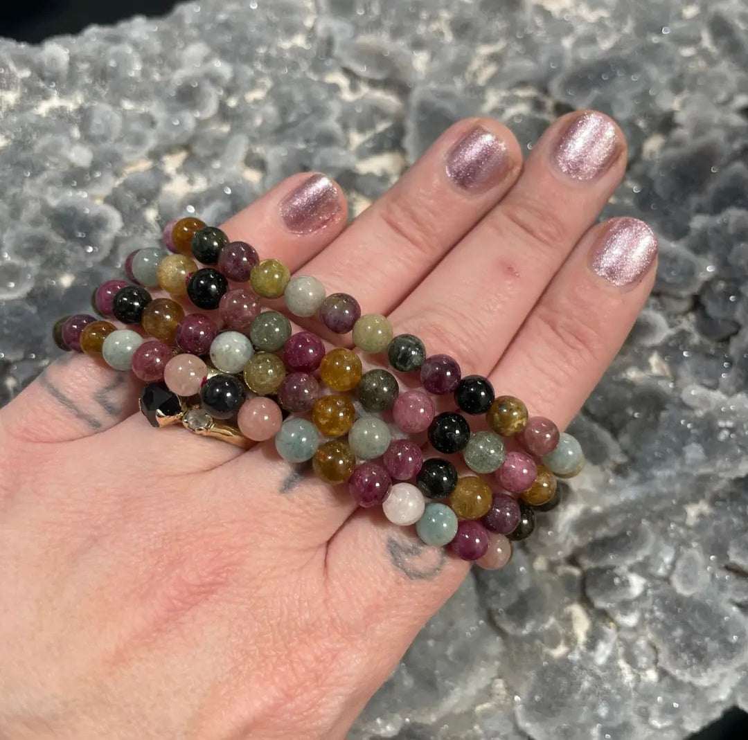 Watermelon Tourmaline Bracelet