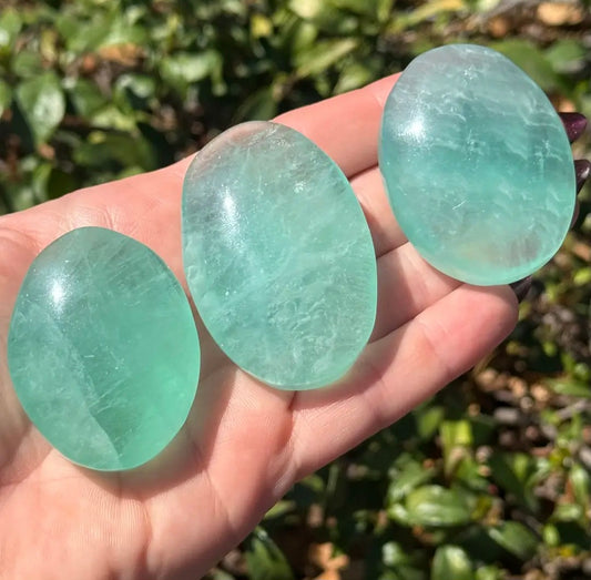 Fluorite Palm Stone
