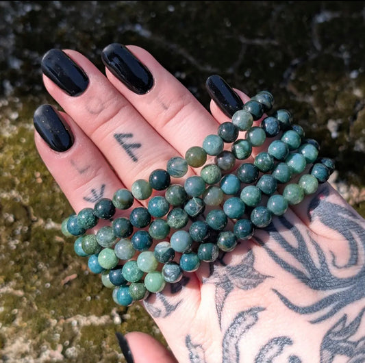 Moss Agate Bracelet