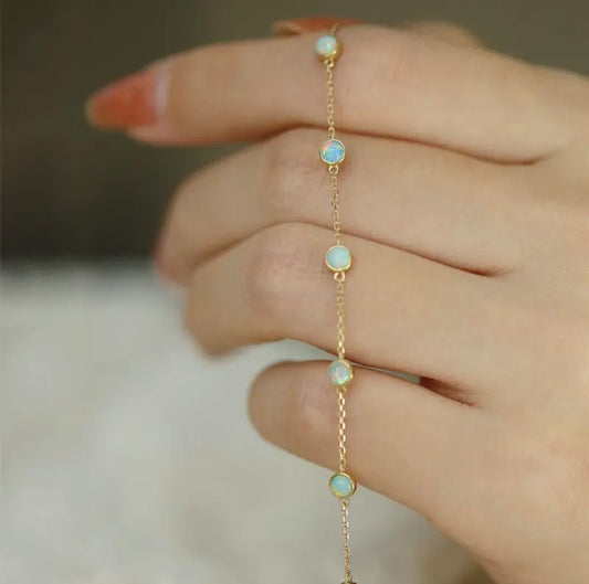 Opal Charm Bracelet